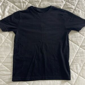 3 pack boys plain black t-shirt size 8